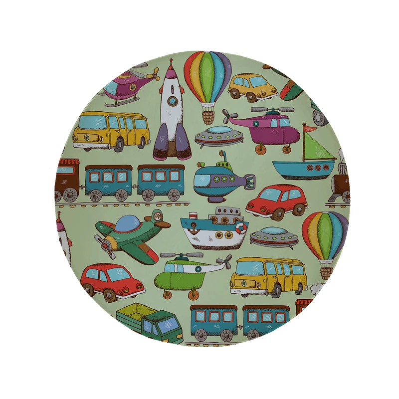 پادری مدل دایره طرح اسباب بازی کد 8454 سایز 90 × 90 سانتی متر