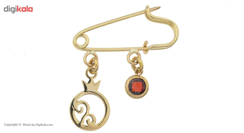سنجاق سینه طلا 18 عیار رزا مدل PG39
