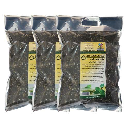 کمپوست طلایی چای شرکت گلباران سبز گیلان ظرفیت 2 لیتری مجموعه 3 عددی