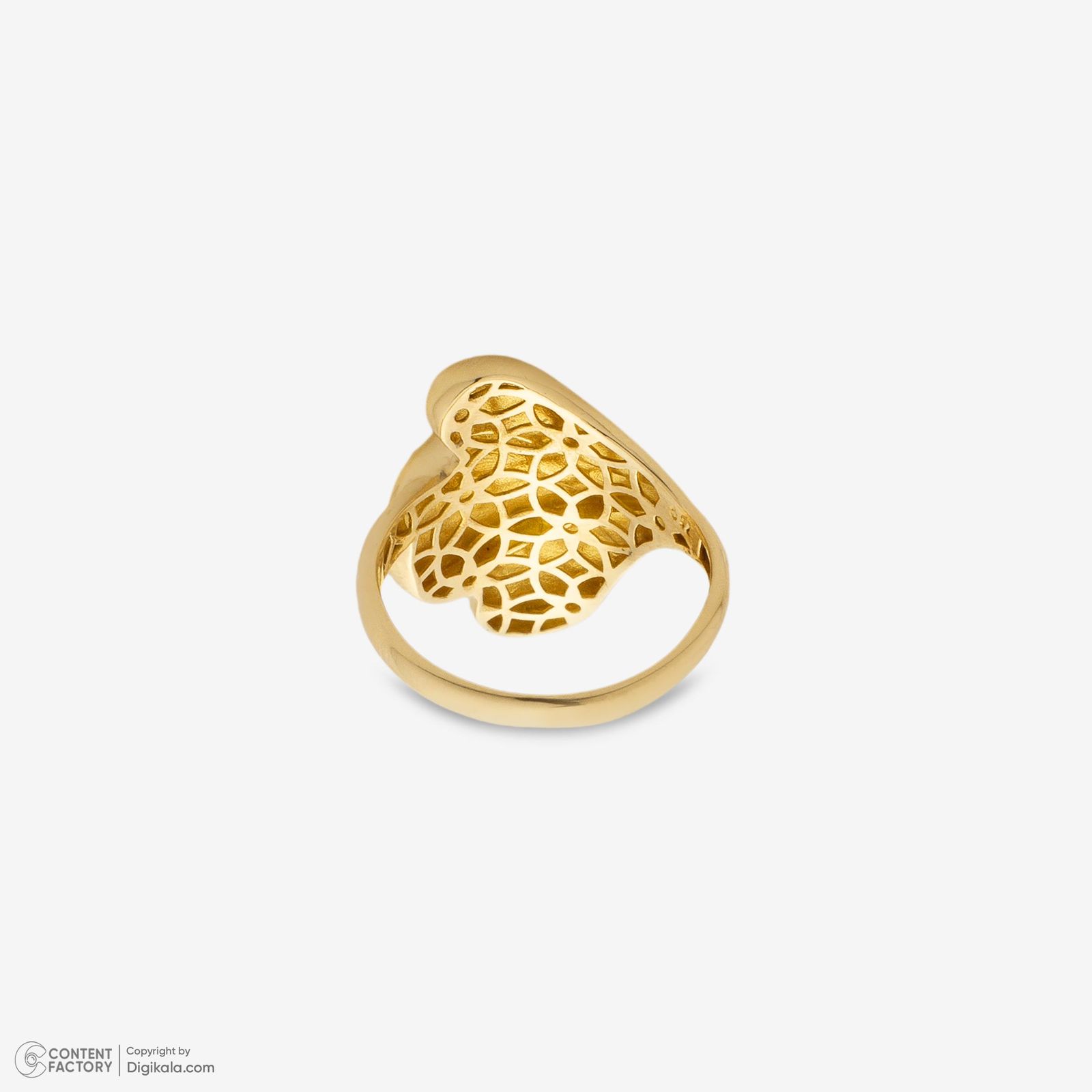 انگشتر طلا 18 عیار زنانه گلدم مدل R348003 سایز 54 -  - 3