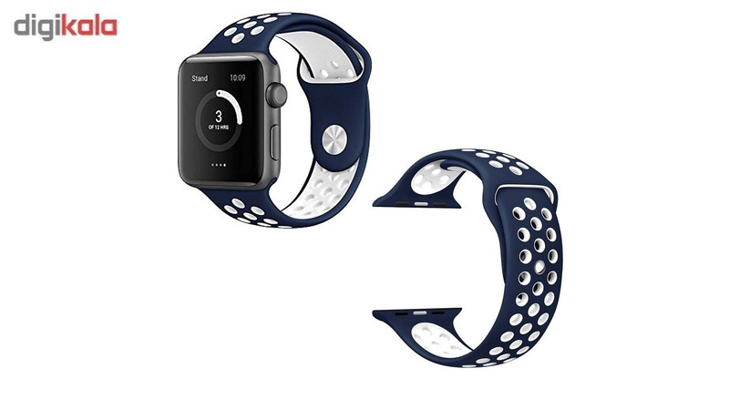 بند سیلیکونی طرح Nike مناسب برای اپل واچ 38 میلی متری 1