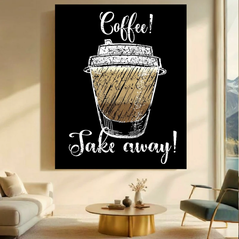 پوستر طرح قهوه مدل بیرون بر کد BK24246