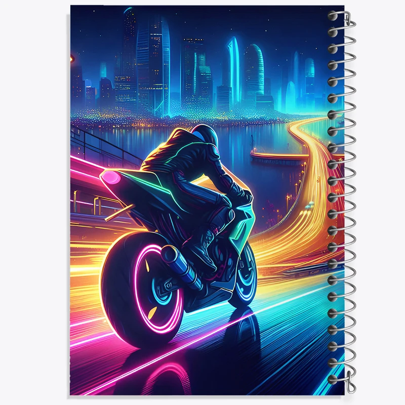 دفتر نقاشی 50 برگ خندالو طرح موتور سوار کد N3563