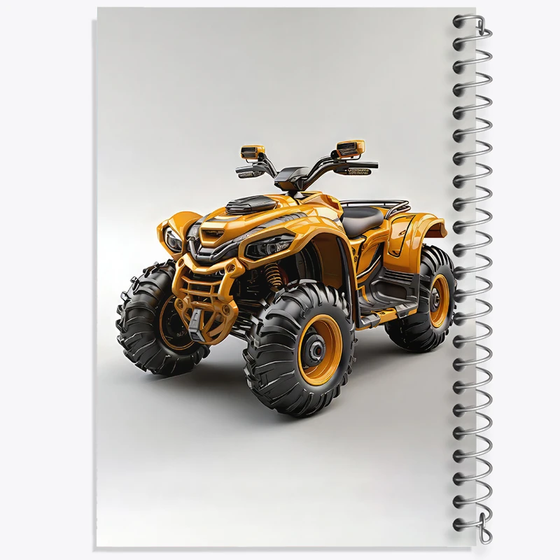 دفتر لیست خرید 50 برگ خندالو طرح موتور چهار چرخ کد 37085