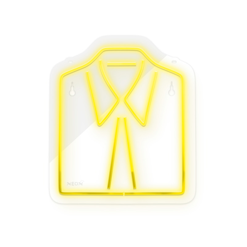 چراغ دیواری نئون دیزاین طرح Men-Clothes_YL