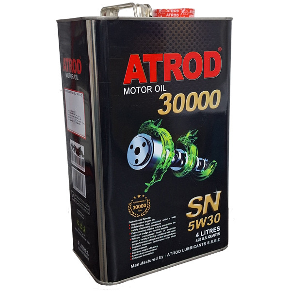 روغن موتور آترود مدل  5W30 SN  30000 حجم 4 لیتر