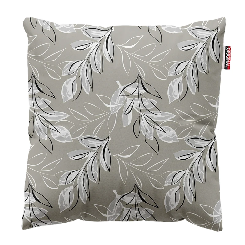 کوسن پاد آفرین مدل مینیمال طرح گل و برگ کد PK303173 سایز 30*30 سانتی متر