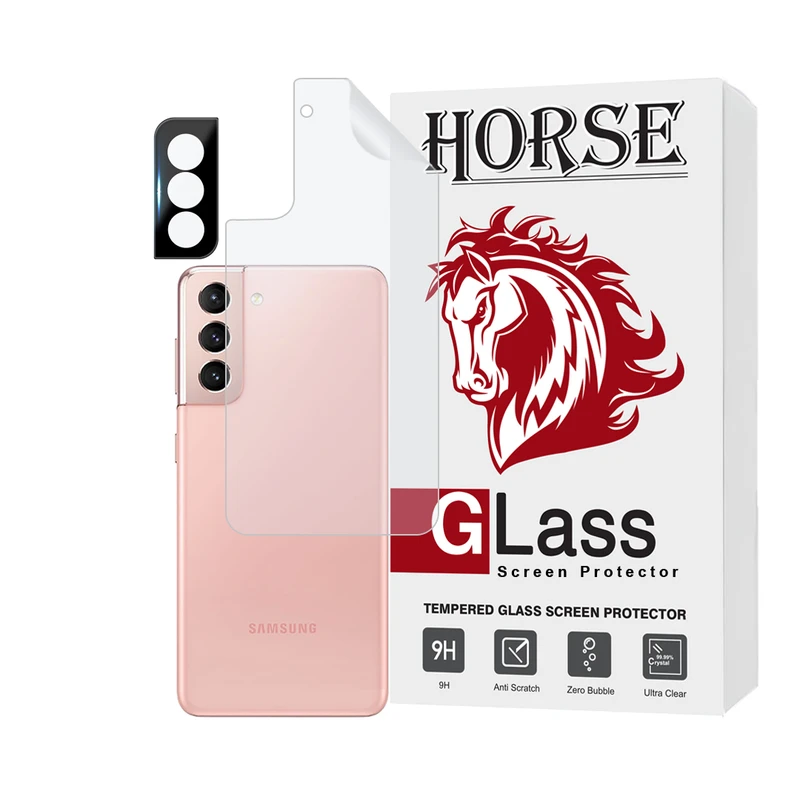 محافظ پشت گوشی هورس مدل MTBFULH مناسب برای گوشی موبایل سامسونگ Galaxy S21 5G به همراه محافظ لنز