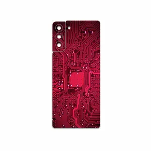MAHOOT Red-Printed-Circuit-Board Cover Sticker for Samsung Galaxy S21 Plus 5G