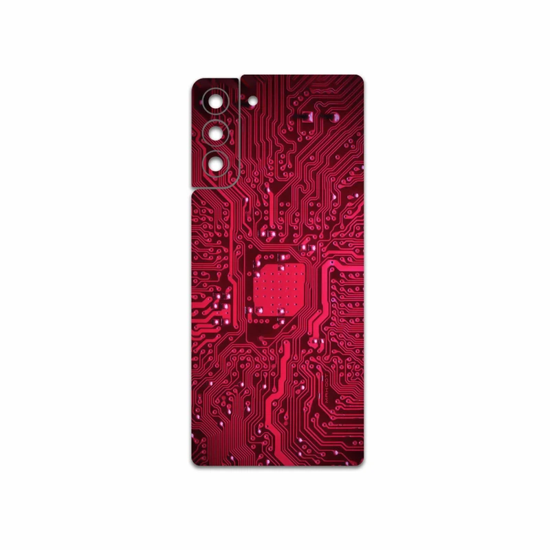 برچسب پوششی ماهوت مدل Red-Printed-Circuit-Board مناسب برای گوشی موبایل سامسونگ Galaxy S21 Plus 5G