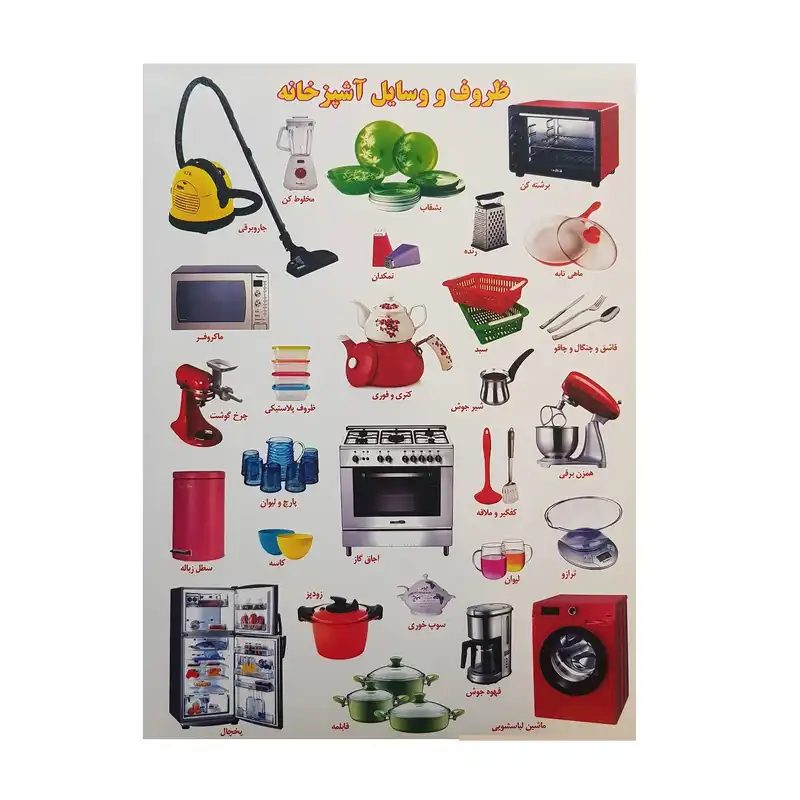 برچسب مدل وسایل آشپزخانه کد BVA1