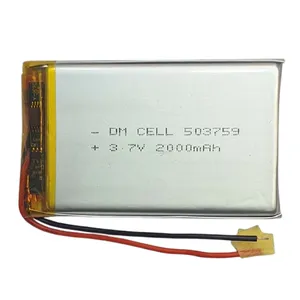 باتری لیتیومی دی ام سل مدل DM-503759 ظرفیت 2000 میلی آمپر ساعت