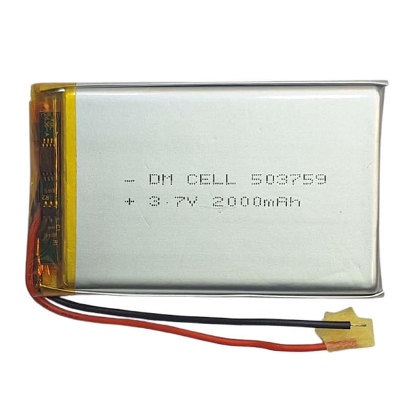 باتری لیتیومی دی ام سل مدل DM-503759 ظرفیت 2000 میلی آمپر ساعت