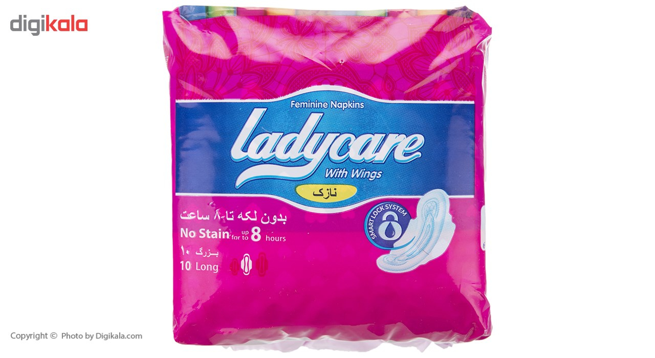 نوار بهداشتی نازک لیدی کر مدل Large بسته 10 عددی