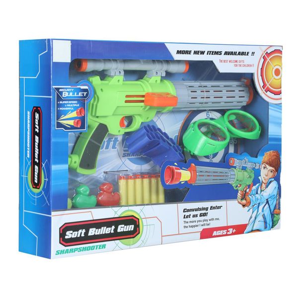 ست تفنگ بازی سافت گان مدل Soft Bullet Gun