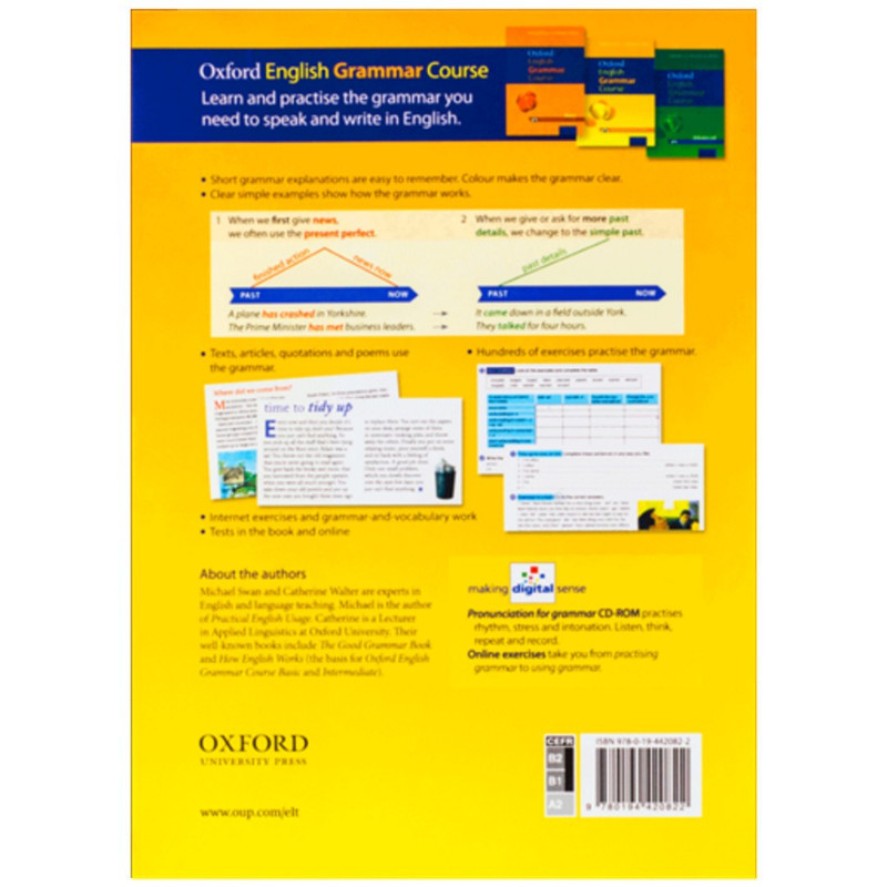 کتاب Oxford English Grammar Course intermediate اثر Michael Swan انتشارات آکسفورد