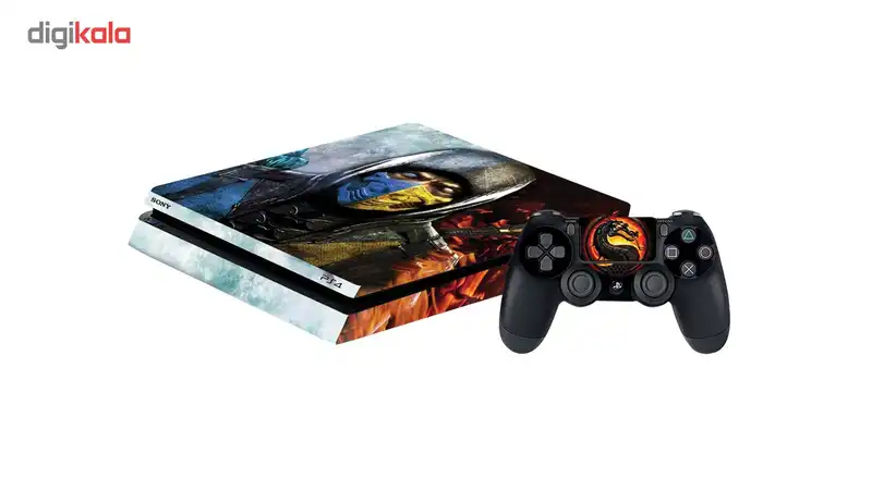 برچسب افقی پلی استیشن 4 اسلیم گراسیپا طرح Combat