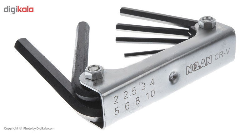 مجموعه 8 عددی آچار آلن تاشو نولان کد 006