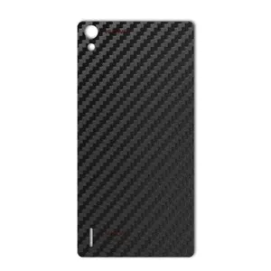 MAHOOT Carbon-fiber Texture Cover Sticker for Huawei Ascend P7