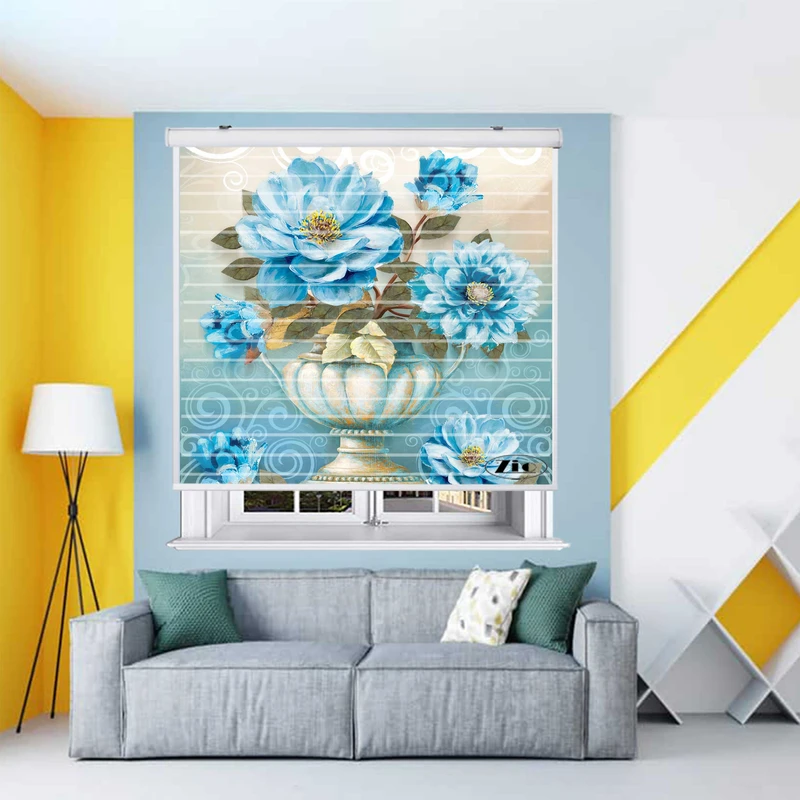 پرده زبرا زیو مدل 3D1084 سایز 150x150 سانتی متر