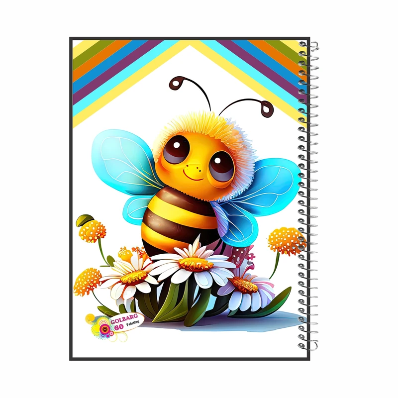 دفتر نقاشی 60 برگ گلبرگ مدل زنبورعسل کد 2129