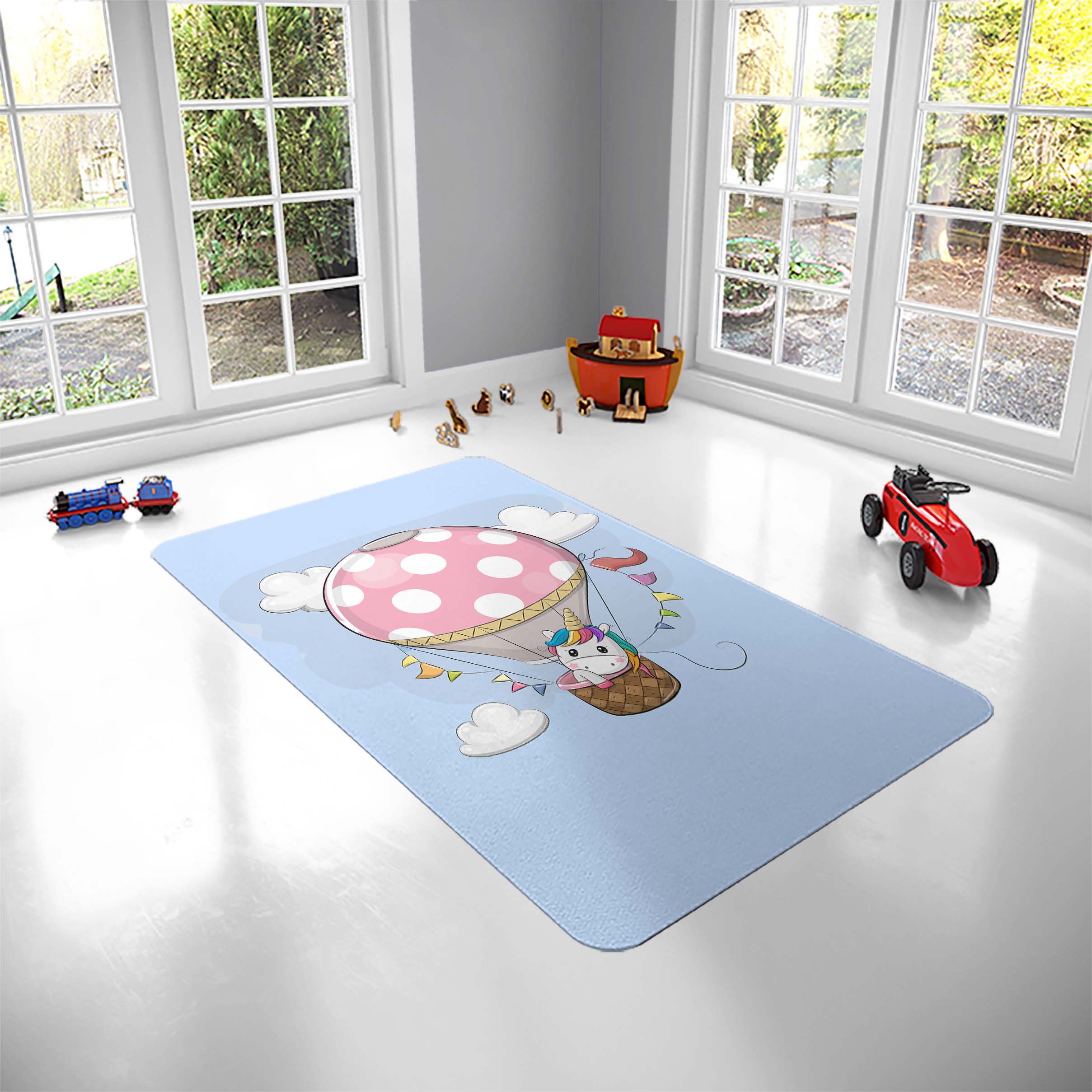 فرش پارچه ای مدل یونیکورن