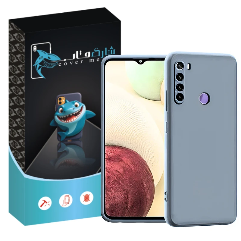 کاور شارک قاب مدل سیلیکونی مناسب برای گوشی موبایل شیائومی Redmi Note 8