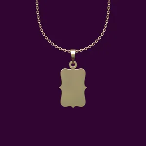 گردنبند طلا 18 عیار زنانه مدوپد مدل شکل هندسی کد P2-1-1317