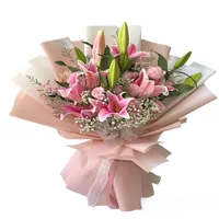 دسته گل لیلیوم طبیعی مدل&nbsp;اورینتال کد 178