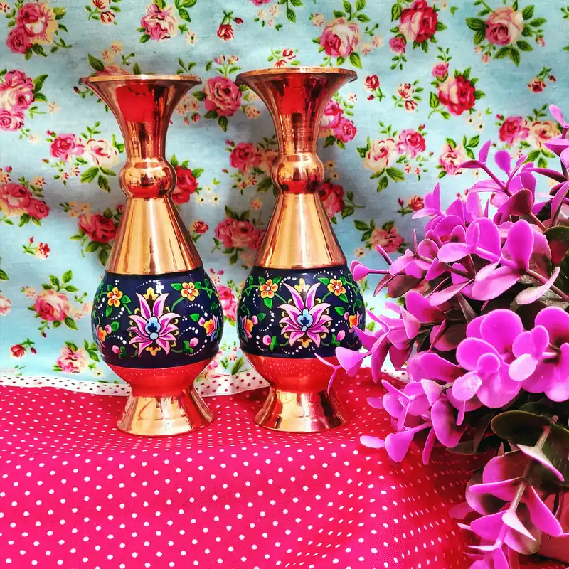 گلدان مسی مدل پرداز کد 1604 بسته دو عددی