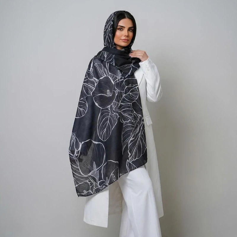 شال زنانه مدل نخی مزونی جدید کد 1274