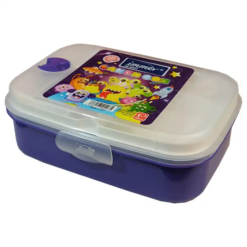 ظرف غذای کودک ایمر کد JM5003 طرح موجودات فضایی کد 01 مجموعه 4 عددی