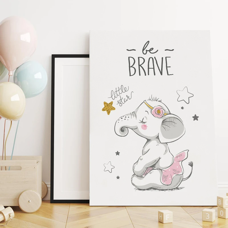 تابلو شاسی کودک سالی وود مدل فیل شجاع کد T170520