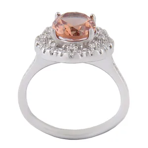 انگشتر نقره زنانه بازرگانی میلادی مدل الکساندریت برش جواهری ابکاری رادیوم کد AWR_1286