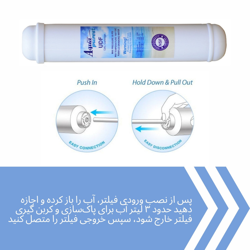 فیلتر یخچال ساید بای ساید آکوا پیورست مدل G-2500