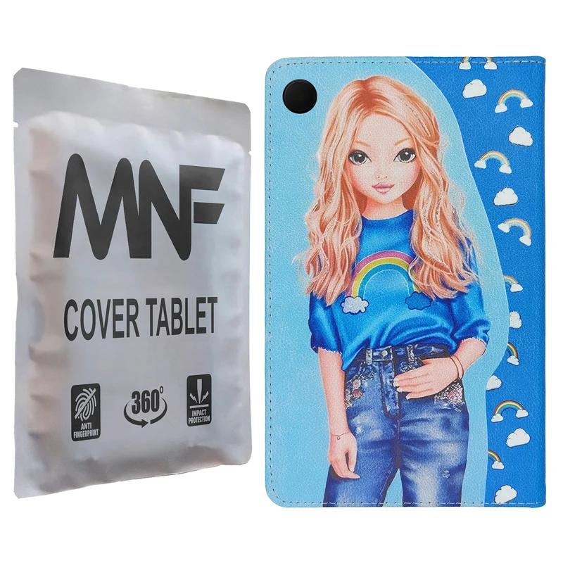 کیف کلاسوری ام ان اف طرح دختر فانتزی کد M-388 مناسب برای تبلت سامسونگ Galaxy Tab A9 / X115