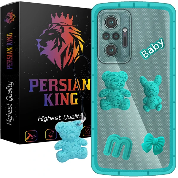 کاور پرشین کینگ مدل Baby 22 مناسب برای گوشی موبایل شیائومی Redmi Note 10 Pro /Redmi Note 10 Pro Max به همراه بند آویز