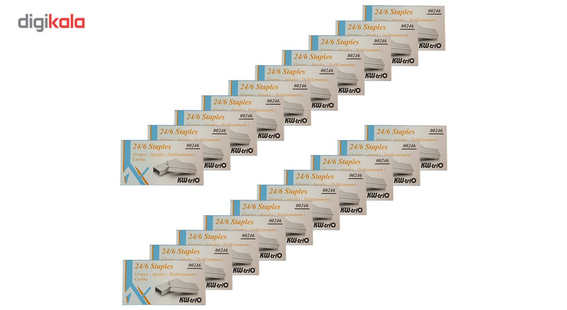 سوزن منگنه کی دبلیو تریو سایز 24/6 - 20 بسته 1000عددی