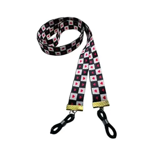 بند عینک مدل روبانی طرح قلب ریز