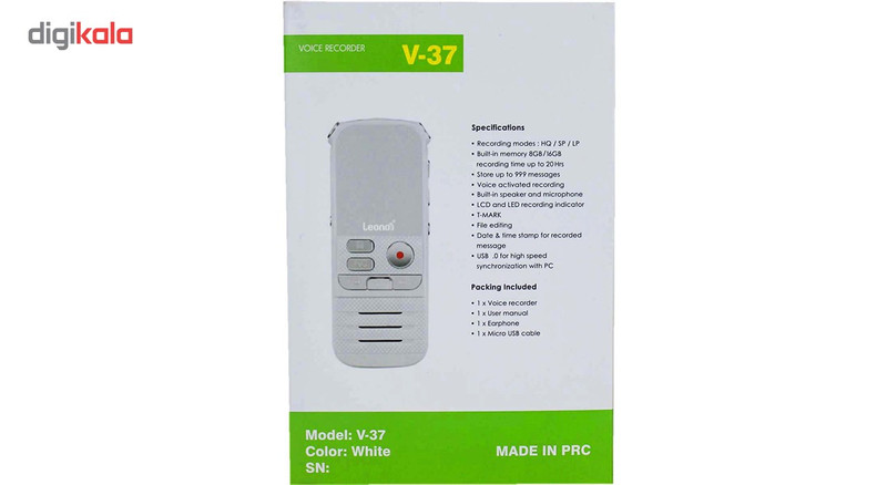 ضبط کننده صدا لئونو مدل مدل V-37 ضبط کننده صدا لئونو مدل مدل V-37