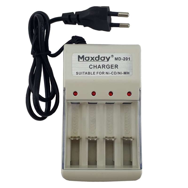 شارژر باتری مکس دی مدل MD-201 شارژر باتری مکس دی مدل MD-201