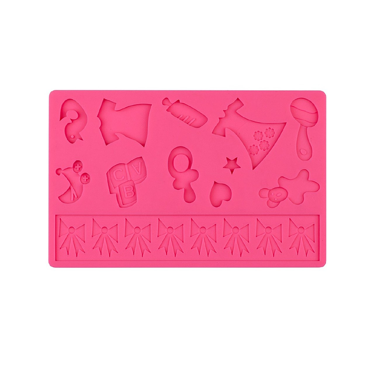 قالب کیک تانتی تونی مدل SILIKON PEMBE BEBEK SEKILLI