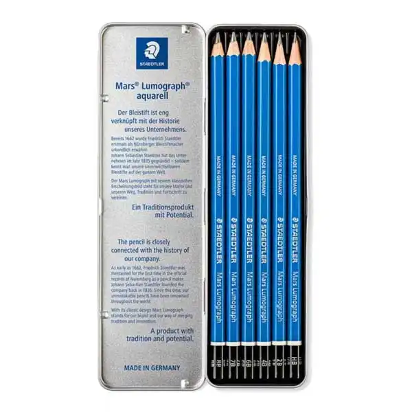 مداد طراحی استدلر مدل لوموگراف مجموعه 6 عددی