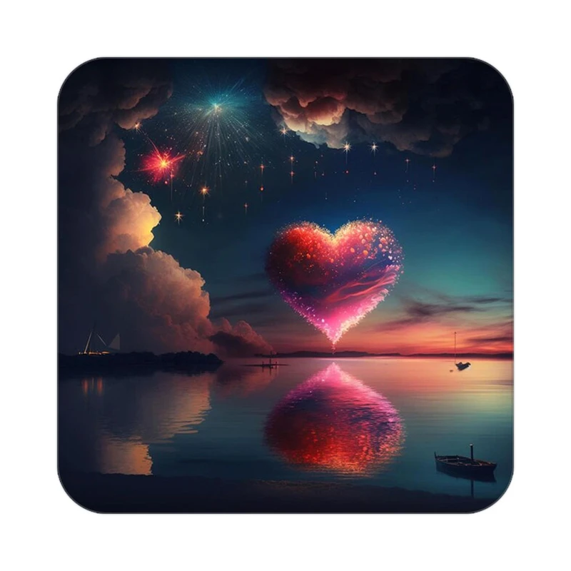 زیر لیوانی کاکتی مدل عاشقانه کد mp13600