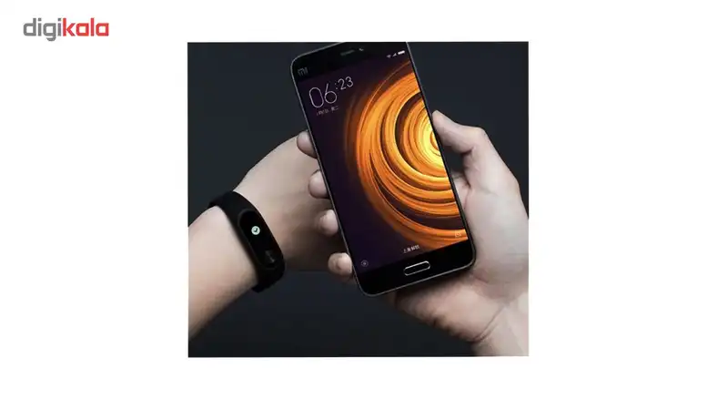 مچ بند هوشمند شیائومی مدل Mi Band 2 به همراه بند فلزی Metal و به همراه گلس