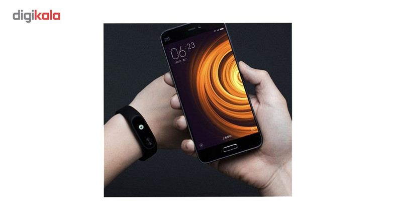 مچ بند هوشمند شیائومی مدل Mi Band 2 به همراه بند فلزی Metal و به همراه گلس