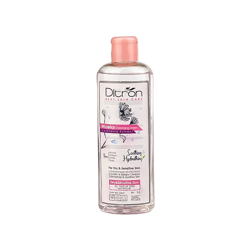 محلول پاک کننده آرایش دیترون مدل micellar حجم 250 میلی لیتر