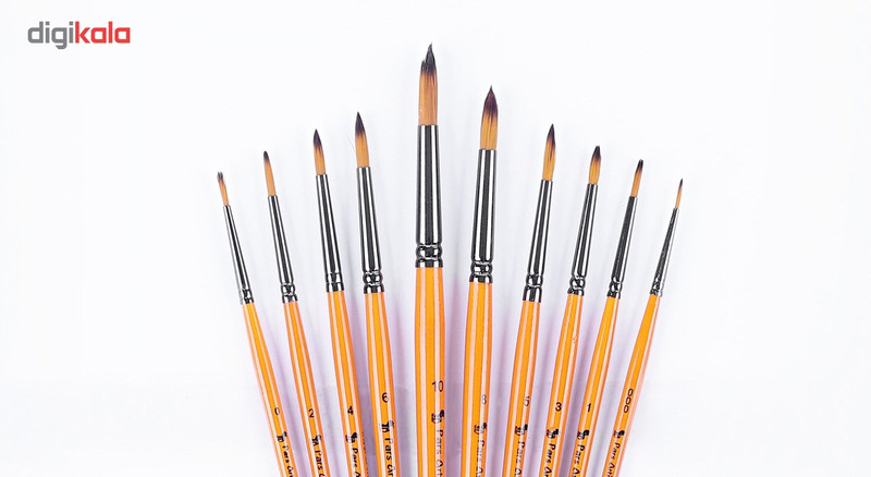 قلم مو پارس آرتیست کد 1010 گرد بسته 10 عددی