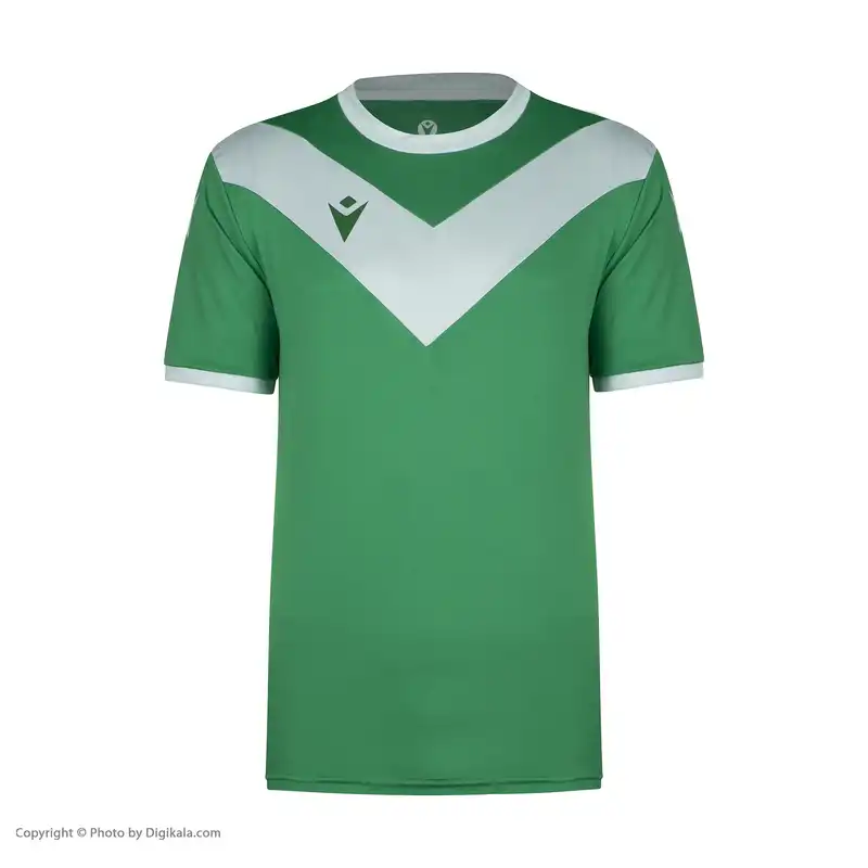 ست پیراهن و شورت ورزشی مردانه مکرون مدل پالرمو رنگ سبز