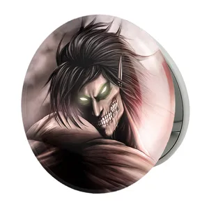 آینه جیبی خندالو طرح تایتان ارن انیمه اتک آن تایتان Attack on Titan مدل تاشو کد 10995 